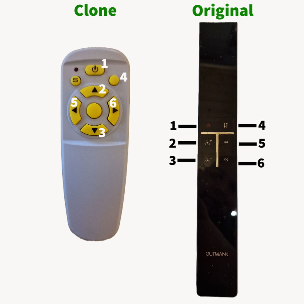 Extractor Remote Switch Gutmann Extractor Fan Replacement Clone Remote Control | Remote Shop