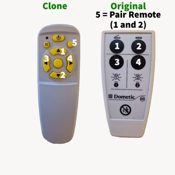 Dometic Heki 4 Clone remote control