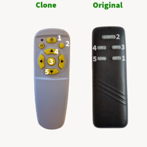 Black Ceiling Fan Light remote control
